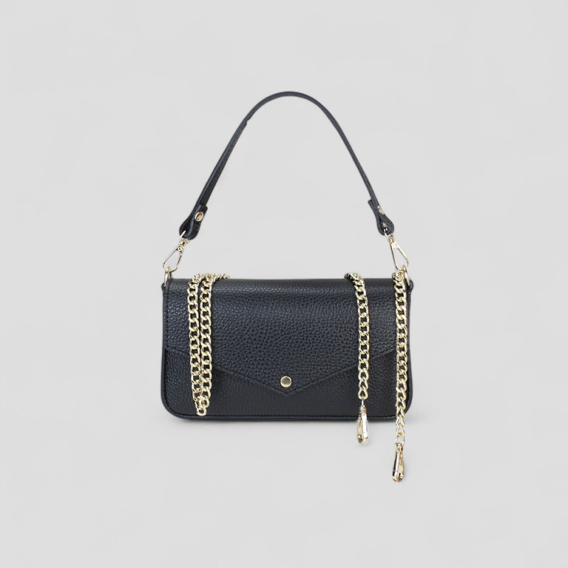 Borsa glacé in pelle