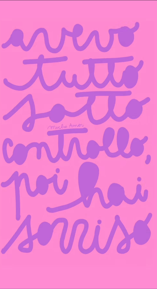 Avevo tutto sotto controllo poi hai sorriso